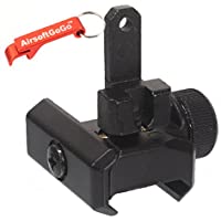 MP7 Rear Sight para Marui KSC MP7 - WELL R4 Airsoft AEP AEG GBB - Llavero Incluido